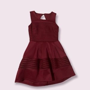 Trixxi Short Burgundy Homecoming Dress
